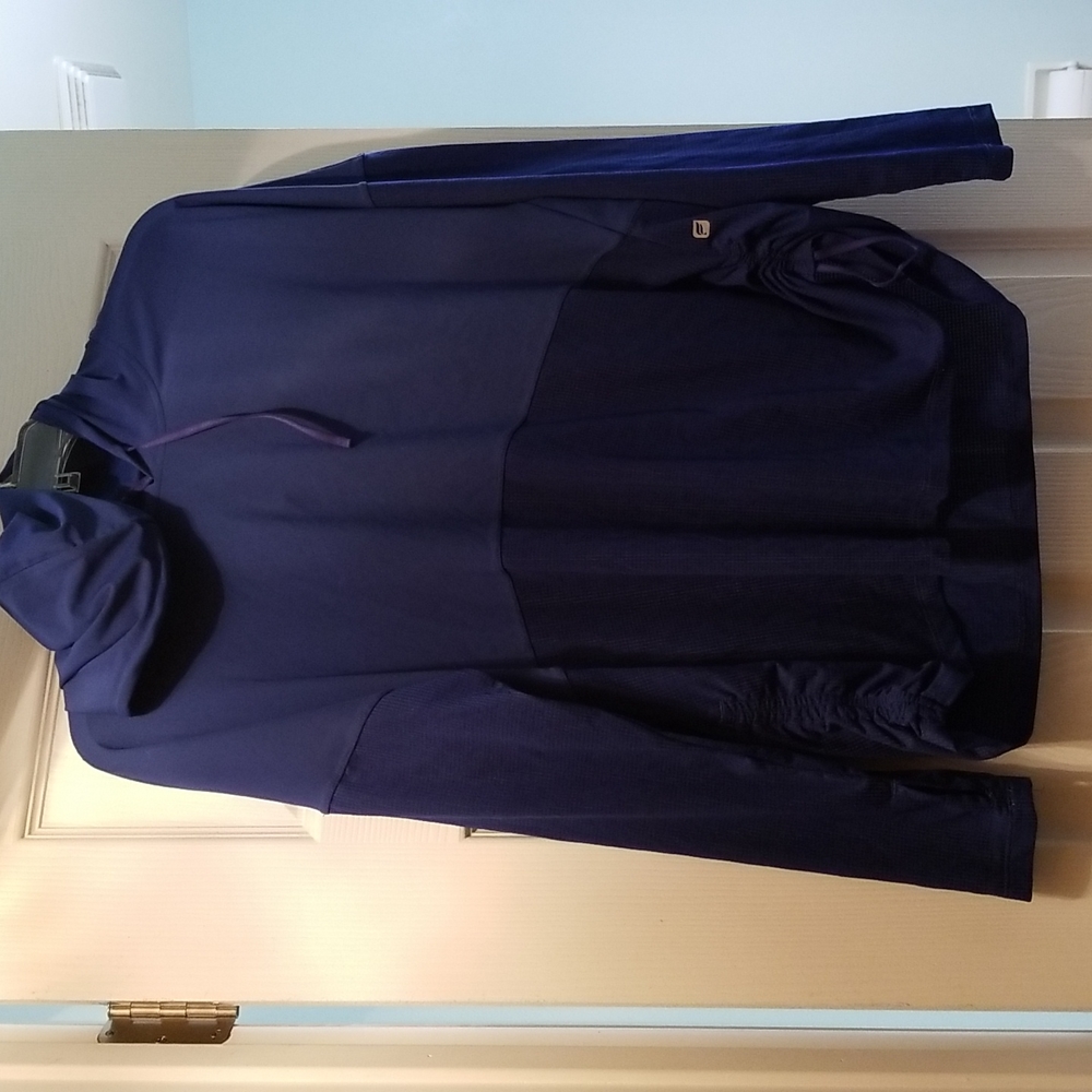 Pull over hooded active wear jacket